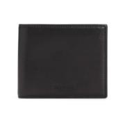 Giorgio Armani Klassisk Svart Bi-Fold Plånbok Black, Herr