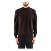 Corsinelabedoli Turtleneck Jumpers i Extrafin Ull Brown, Herr