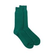 RoToTo Bomullsvåffel Crew Socks Havgrön Green, Herr