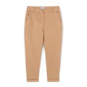 Motivi Bomull Chino Byxor Beige, Dam