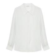 Fiorella Rubino Crepe Viscose Shirt White, Dam