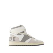 Rhude Vita Läder Hi-Top Sneakers White, Herr