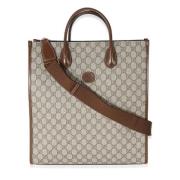 Gucci Vintage Pre-owned Laeder totevskor Brown, Dam