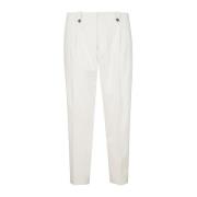 Eleventy Cashmere Bomull Regular Fit Byxor White, Herr