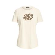 Ralph Lauren Stilren T-shirt för Män Beige, Dam