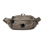 C.p. Company Nylon Bum Bag med Logo Lens Brown, Herr