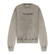 Acne Studios Sweatshirt med logotyp Gray, Dam