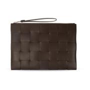 Bottega Veneta ‘Pouch Large’ läderväska Brown, Herr