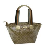 Gucci Vintage Pre-owned Canvas totevskor Green, Dam