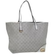 Gucci Vintage Pre-owned Canvas totevskor Gray, Dam