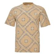 Karl Kani Liten Signatur Paisley Skjorta Beige, Herr