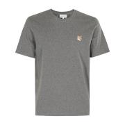 Maison Kitsuné Fox Head Patch T-shirt Gray, Herr