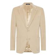 Boggi Milano Bomullssammet Jacka Beige, Herr