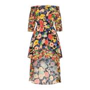 Desigual Elegant Midi Klänning Multicolor, Dam