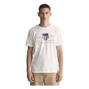 Gant T-shirt White, Herr