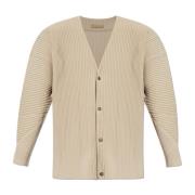 Issey Miyake Veckad Cardigan Beige, Herr