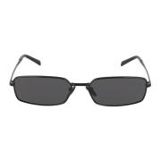 Prada Fyrkantiga Metall Solglasögon Black, Unisex