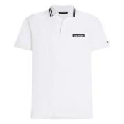 Tommy Hilfiger Monotype Tipped Collar Short Sleeve Polo White, Herr