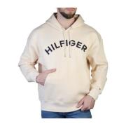 Tommy Hilfiger Herr Bomullsblandad Hoodie Beige, Herr