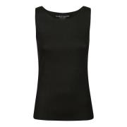 Majestic Filatures Elegant Slim Fit Tank Top Black, Dam