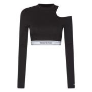 Tommy Jeans Top Black, Dam