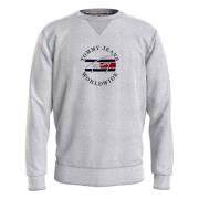 Tommy Jeans Tidlös Tommy 2 Crew Hoodie Gray, Herr