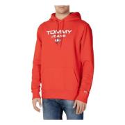 Tommy Jeans Regular Fit Hoodie Red, Herr