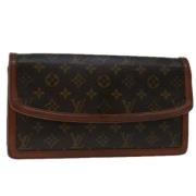 Louis Vuitton Vintage Pre-owned Canvas kuvertvskor Brown, Dam