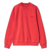 Carhartt Wip Duster Script Sweat Hoodie Red, Herr