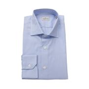 Bagutta Elegant Light Blue French Collar Shirt Blue, Herr