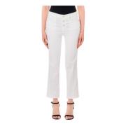 Liu Jo Hög Midja Prinsessa Jeans White, Dam