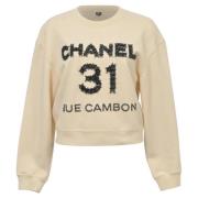 Chanel Vintage Pre-owned Bomull toppar Beige, Dam