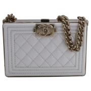 Chanel Vintage Pre-owned Laeder chanel-vskor Beige, Dam