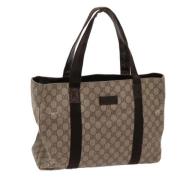 Gucci Vintage Pre-owned Laeder totevskor Beige, Dam