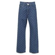 Chanel Vintage Pre-owned Bomull jeans Blue, Dam