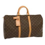 Louis Vuitton Vintage Pre-owned Canvas resvskor Brown, Dam