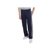 Ami Paris Nautic Blue Joggingbyxor med Stickad Kant Blue, Herr