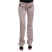 Costume National Beige Slim Fit Designer Jeans Beige, Dam