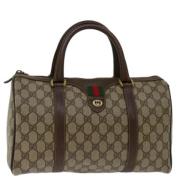 Gucci Vintage Pre-owned Canvas handvskor Beige, Dam