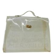 Hermès Vintage Pre-owned Vinyl handvskor White, Dam