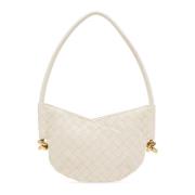 Bottega Veneta Solstice Mini Axelväska Beige, Dam