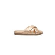 Cerruti 1881 Fårskinn Flätad Dam Sandal Beige, Dam