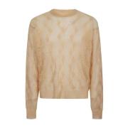 Stüssy Beige Crew Neck Sweater Beige, Herr