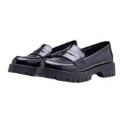 Silvian Heach Platform Loafers Patent Effekt Hög Tunga Black, Dam