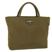 Prada Vintage Pre-owned Nylon prada-vskor Green, Dam