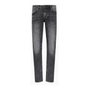 Armani Exchange Grå Denim Fem-Ficka Byxor Gray, Herr