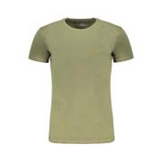 Aeronautica Militare Grön T-shirt i bomull med tryckt logotyp Green, H...