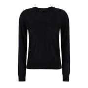 P.a.r.o.s.h. Svart Crewneck Tröja med Långa ärmar Black, Dam