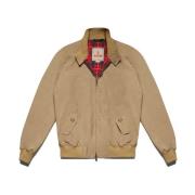 Baracuta Brun Bomberjacka Bomull Polyester Brown, Herr