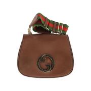 Gucci Vintage Pre-owned Laeder crossbodyvskor Brown, Dam